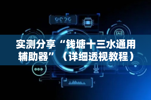 实测分享“钱塘十三水通用辅助器”（详细透视教程）-哔哩哔哩