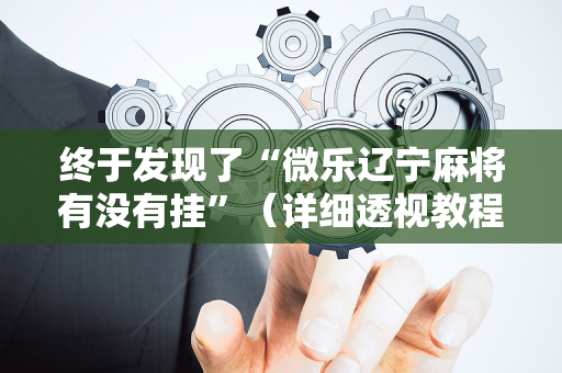 终于发现了“微乐辽宁麻将有没有挂”（详细透视教程）-哔哩哔哩