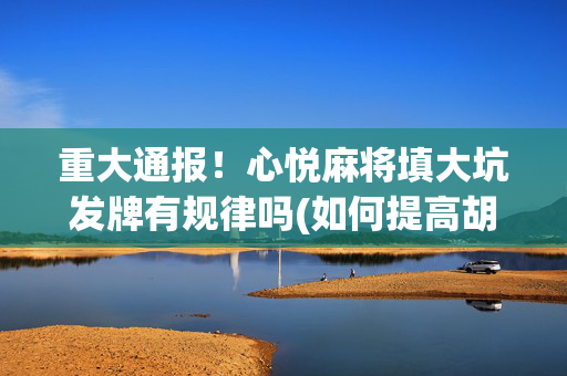 重大通报！心悦麻将填大坑发牌有规律吗(如何提高胡牌率)