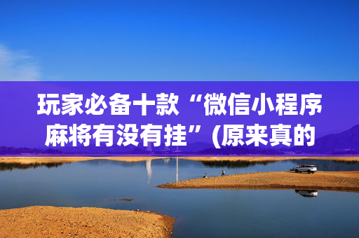 玩家必备十款“微信小程序麻将有没有挂”(原来真的有挂)-抖音
