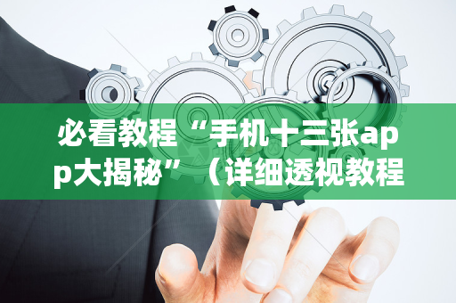必看教程“手机十三张app大揭秘”（详细透视教程）-哔哩哔哩