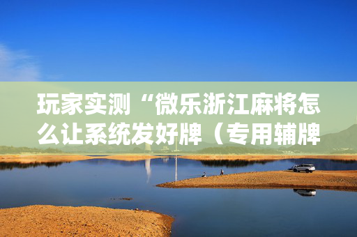 玩家实测“微乐浙江麻将怎么让系统发好牌（专用辅牌神器免安装）