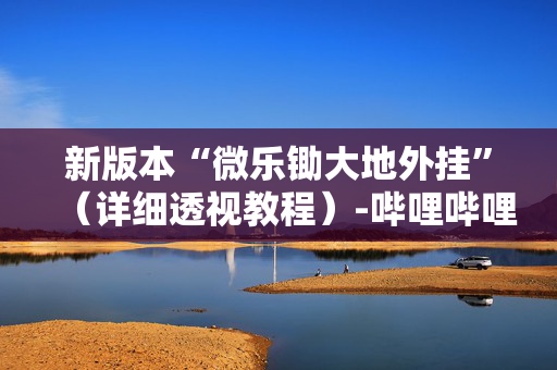 新版本“微乐锄大地外挂”（详细透视教程）-哔哩哔哩