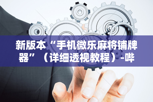 新版本“手机微乐麻将铺牌器”（详细透视教程）-哔哩哔哩