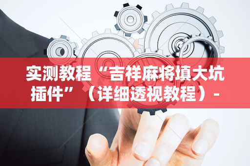 实测教程“吉祥麻将填大坑插件”（详细透视教程）-哔哩哔哩