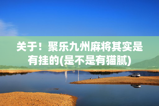 关于！聚乐九州麻将其实是有挂的(是不是有猫腻)