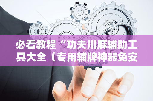 必看教程“功夫川麻辅助工具大全（专用辅牌神器免安装）