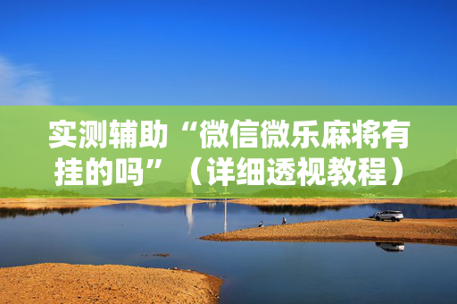 实测辅助“微信微乐麻将有挂的吗”（详细透视教程）-哔哩哔哩
