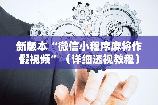 新版本“微信小程序麻将作假视频”（详细透视教程）-哔哩哔哩