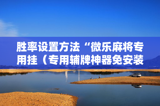 胜率设置方法“微乐麻将专用挂（专用辅牌神器免安装）