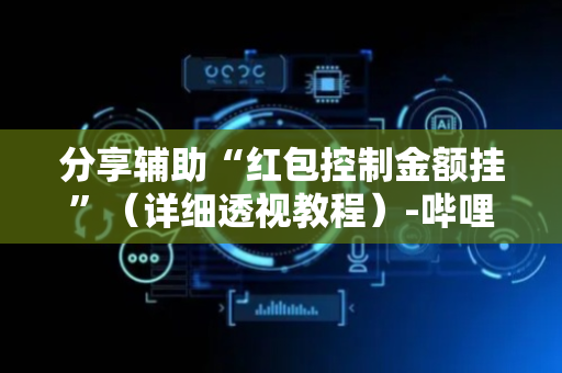 分享辅助“红包控制金额挂”（详细透视教程）-哔哩哔哩