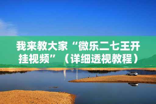我来教大家“微乐二七王开挂视频”（详细透视教程）-哔哩哔哩