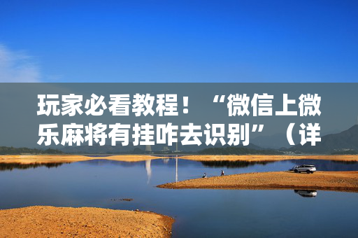 玩家必看教程！“微信上微乐麻将有挂咋去识别”（详细开挂教程）-哔哩哔哩