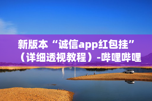 新版本“诚信app红包挂”（详细透视教程）-哔哩哔哩