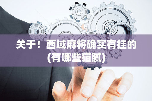 关于！西域麻将确实有挂的(有哪些猫腻)