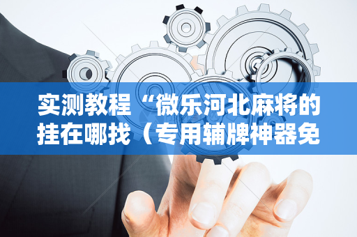实测教程“微乐河北麻将的挂在哪找（专用辅牌神器免安装）