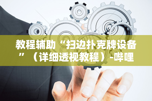 教程辅助“扫边扑克牌设备”（详细透视教程）-哔哩哔哩