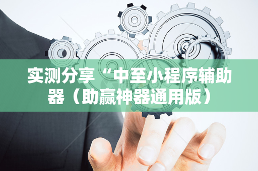 实测分享“中至小程序辅助器（助赢神器通用版）