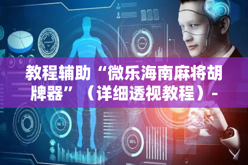 教程辅助“微乐海南麻将胡牌器”（详细透视教程）-哔哩哔哩