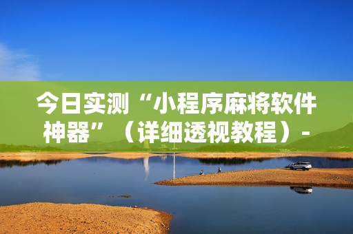 今日实测“小程序麻将软件神器”（详细透视教程）-哔哩哔哩