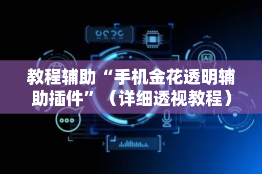 教程辅助“手机金花透明辅助插件”（详细透视教程）-哔哩哔哩