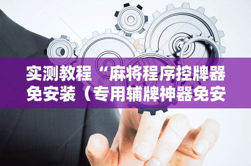实测教程“麻将程序控牌器免安装（专用辅牌神器免安装）