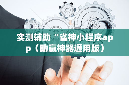 实测辅助“雀神小程序app（助赢神器通用版）