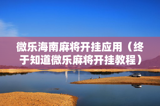 微乐海南麻将开挂应用（终于知道微乐麻将开挂教程）