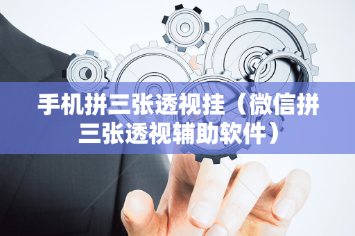 手机拼三张透视挂（微信拼三张透视辅助软件）