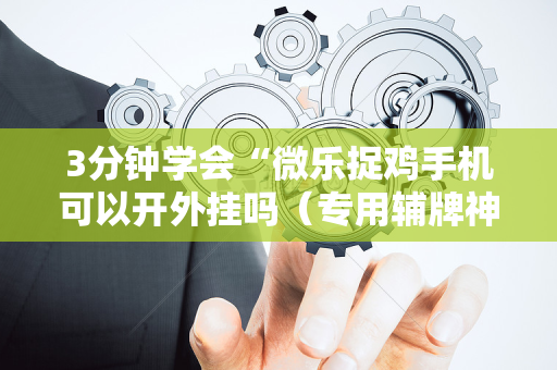 3分钟学会“微乐捉鸡手机可以开外挂吗（专用辅牌神器免安装）