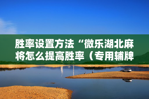 胜率设置方法“微乐湖北麻将怎么提高胜率（专用辅牌神器免安装）