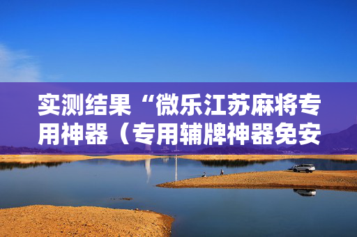 实测结果“微乐江苏麻将专用神器（专用辅牌神器免安装）