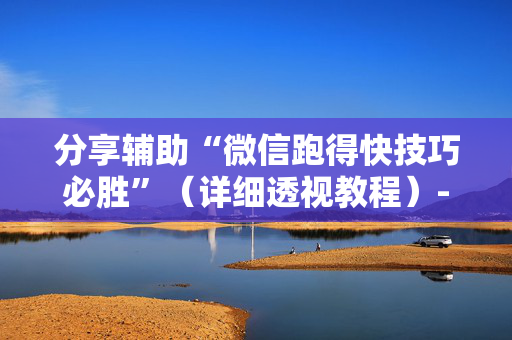 分享辅助“微信跑得快技巧必胜”（详细透视教程）-哔哩哔哩