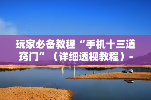 玩家必备教程“手机十三道窍门”（详细透视教程）-哔哩哔哩