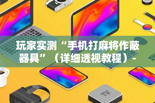 玩家实测“手机打麻将作蔽器具”（详细透视教程）-哔哩哔哩