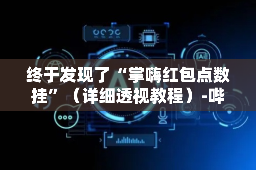 终于发现了“掌嗨红包点数挂”（详细透视教程）-哔哩哔哩