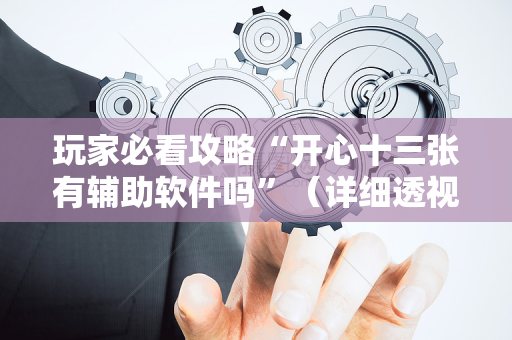 玩家必看攻略“开心十三张有辅助软件吗”（详细透视教程）-哔哩哔哩