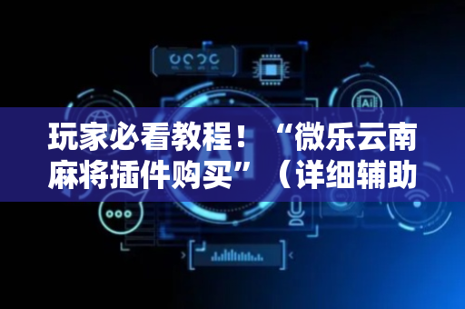 玩家必看教程！“微乐云南麻将插件购买”（详细辅助教程）-哔哩哔哩