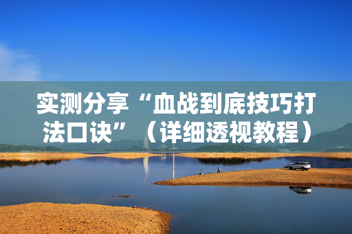 实测分享“血战到底技巧打法口诀”（详细透视教程）-哔哩哔哩