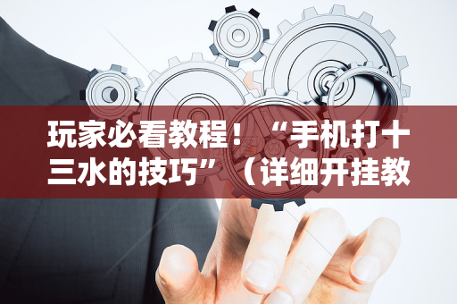 玩家必看教程！“手机打十三水的技巧”（详细开挂教程）-哔哩哔哩