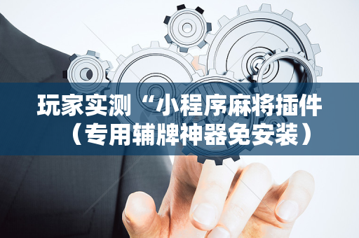 玩家实测“小程序麻将插件（专用辅牌神器免安装）