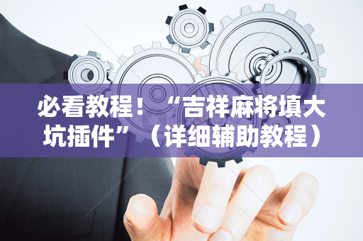 必看教程！“吉祥麻将填大坑插件”（详细辅助教程）-哔哩哔哩