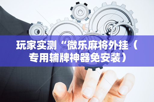 玩家实测“微乐麻将外挂（专用辅牌神器免安装）