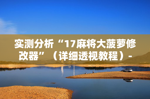 实测分析“17麻将大菠萝修改器”（详细透视教程）-哔哩哔哩