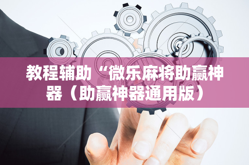 教程辅助“微乐麻将助赢神器（助赢神器通用版）