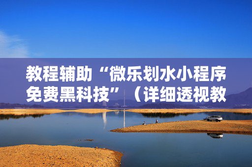 教程辅助“微乐划水小程序免费黑科技”（详细透视教程）-哔哩哔哩