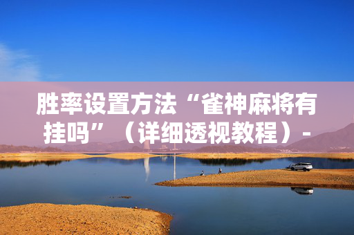 胜率设置方法“雀神麻将有挂吗”（详细透视教程）-哔哩哔哩