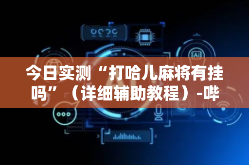 今日实测“打哈儿麻将有挂吗”（详细辅助教程）-哔哩哔哩