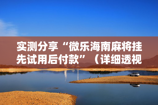 实测分享“微乐海南麻将挂先试用后付款”（详细透视教程）-哔哩哔哩