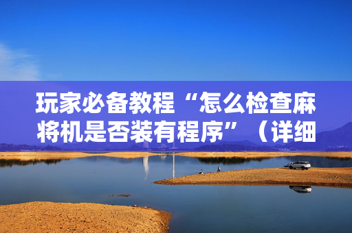 玩家必备教程“怎么检查麻将机是否装有程序”（详细透视教程）-哔哩哔哩